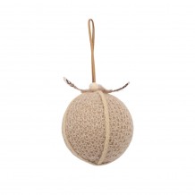 XMAS FELL 2 ΚΡΕΜΑΣΤΗ ΜΠΑΛΑ POLYFOAM ΥΦΑΣΜΑ ΜΠΕΖ D8xH8cm c415810 XMAS FELL 2 ΚΡΕΜΑΣΤΗ ΜΠΑΛΑ POLYFOAM ΥΦΑΣΜΑ ΜΠΕΖ D8xH8cm c415810