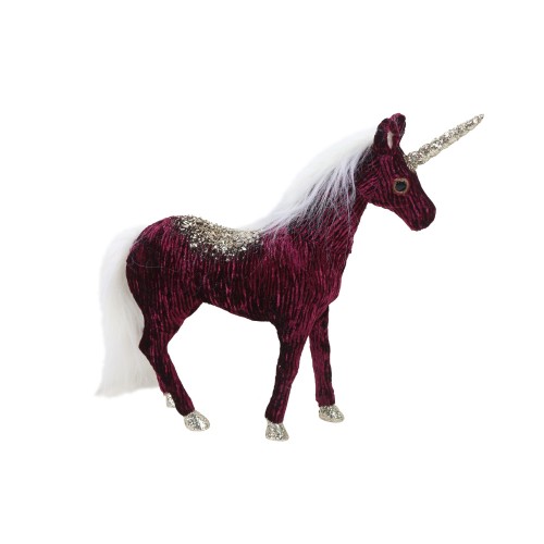 XMAS UNICORN POLYFOAM ΜΠΟΡΝΤΩ ΛΕΥΚΟ ΧΡΥΣΟ 42x9 5xH33cm c415864