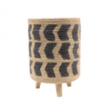 INKA ΚΑΣΠΩ POLYRESIN ΦΥΣΙΚΟ ΜΑΥΡΟ 18 5x18 5xH26 5cm c415876