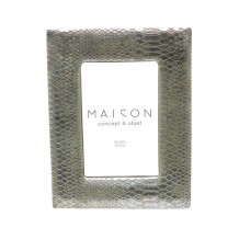 TRIM ΚΟΡΝΙΖΑ POLYRESIN ΓΥΑΛΙ ΑΣΗΜΙ 16 5x2 3xH21 3cm c415890