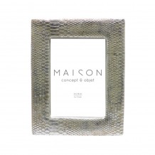 TRIM ΚΟΡΝΙΖΑ POLYRESIN ΓΥΑΛΙ ΑΣΗΜΙ 18 8x2 5xH23 8cm c415891