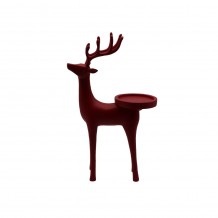 XMAS HART RED ΚΗΡΟΠΗΓΙΟ POLYRESIN ΚΟΚΚΙΝΟ 20x10xH36cm c415898