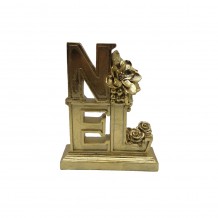 XMAS NOEL DECO POLYRESIN ΧΡΥΣΟ 16x5xH19 5cm c415900