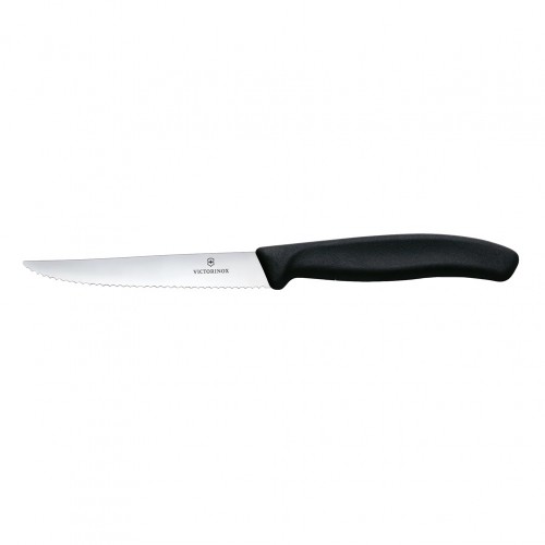 Μαχαίρι steak 11cm οδοντωτό μαύρη λαβή Swiss Classic VICTORINOX c416217