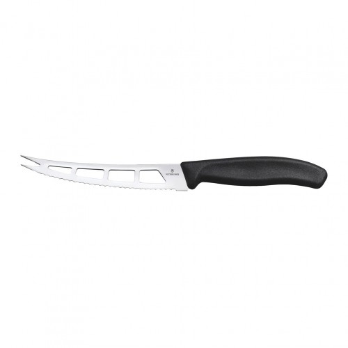 Μαχαίρι για βούτυρο και κρεμώδες τυρί 13cm οδοντωτό μαύρη λαβή Swiss Classic VICTORINOX c416219