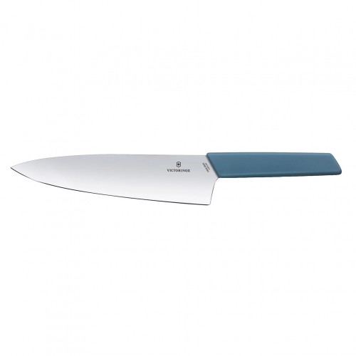 Μαχαίρι σεφ 20cm με έξτρα φαρδιά λάμα μπλε λαβή Swiss Modern VICTORINOX c416223