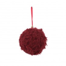 XMAS SPECTRUM 2 ΚΡΕΜΑΣΤΗ ΜΠΑΛΑ POLYFOAM ΥΦΑΣΜΑ ΚΟΚΚΙΝΟ D8xH8cm c416398