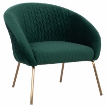 ΠΟΛΥΘΡΟΝΑ JOYCE ΑΠΟ ΒΕΛΟΥΔΟ ΠΡΑΣΙΝΟ ME ΜΕΤΑΛΛΙΚΑ ΠΟΔΙΑ HM8549 03 80x75x75 εκ c416514