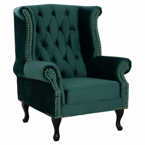 ΠΟΛΥΘΡΟΝΑ ΜΠΕΡΖΕΡΑ ΚΥΠΑΡΙΣΣΙ ΒΕΛΟΥΔΟ T CHESTERFIELD POLINA HM0053 03 83x75x100 εκ c416590
