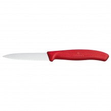 Μαχαίρι κουζίνας 8cm οδοντωτό μυτερό κόκκινη λαβή Swiss Classic VICTORINOX c416703