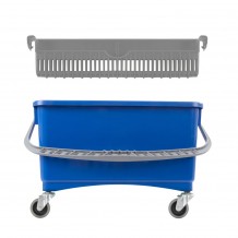 Κουβάς 20lt με στίφτη amp ρόδες φ5cm 54 5x25 5x32cm μπλε TTS Cleaning c416866