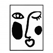 ART FACE 1 ΠΙΝΑΚΑΣ ΚΑΜΒΑΣ ΛΕΥΚΟ ΜΑΥΡΟ ΞΥΛΟ ΚΟΡΝΙΖΑ ΜΑΥΡΟ 53x73xH3 5cm c417027 ART FACE 1 ΠΙΝΑΚΑΣ ΚΑΜΒΑΣ ΛΕΥΚΟ ΜΑΥΡΟ ΞΥΛΟ ΚΟΡΝΙΖΑ ΜΑΥΡΟ 53x73xH3 5cm c417027