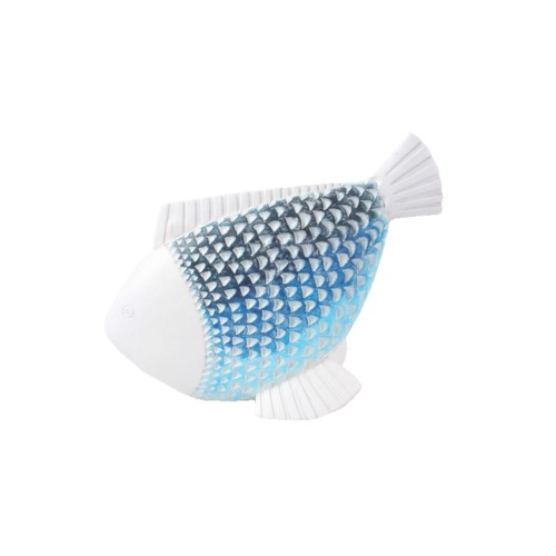 CHROMIS 2 DECO ΨΑΡΙ POLYRESIN ΛΕΥΚΟ ΜΠΛΕ ΓΑΛΑΖΙΟ 22 5x7 5xH18cm c417041