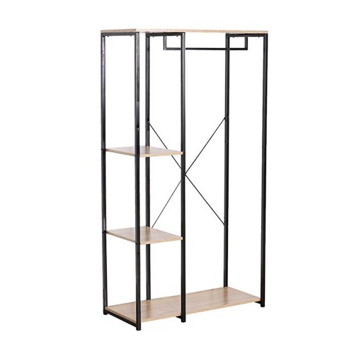 MODE ΝΤΟΥΛΑΠΑ SONOMA ΜΑΥΡΟ 90x40xH167cm c417106