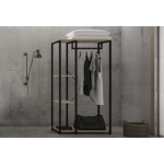 MODE ΝΤΟΥΛΑΠΑ SONOMA ΜΑΥΡΟ 90x40xH167cm c417106