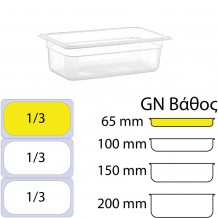 Δοχείο Τροφίμων PP Διάφανο χωρίς καπάκι GN1 3 176 x 325mm ύψος 65mm c417747 Δοχείο Τροφίμων PP Διάφανο χωρίς καπάκι GN1 3 176 x 325mm ύψος 65mm c417747