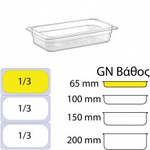 Δοχείο Τροφίμων PC χωρίς καπάκι GN1 3 176 x 325mm ύψος 65mm c417776 Δοχείο Τροφίμων PC χωρίς καπάκι GN1 3 176 x 325mm ύψος 65mm c417776