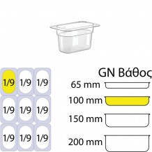 Δοχείο Τροφίμων PC χωρίς καπάκι GN1 9 108 x 176mm ύψος 100mm c417783 Δοχείο Τροφίμων PC χωρίς καπάκι GN1 9 108 x 176mm ύψος 100mm c417783