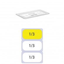 Καπάκι PC για Δοχεία Τροφίμων GN1 3 176 x 325mm c417787