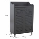 ΠΑΠΟΥΤΣΟΘΗΚΗ ΝΤΟΥΛΑΠΙ KAILENA ΞΥΛΙΝΗ HM2230 10 ΓΚΡΙ 77x40x121 5 εκ c418493