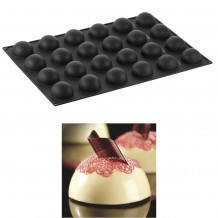 Αντικολλητικό καλούπι σιλικόνης 60x40cm 24 x Semispfere φ7xΥ4cm 120ml Pavoni c419042 Αντικολλητικό καλούπι σιλικόνης 60x40cm 24 x Semispfere φ7xΥ4cm 120ml Pavoni c419042