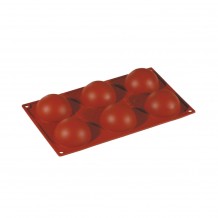 Αντικολλητικό καλούπι σιλικόνης 30x17 5cm 6 x Semisfere φ7xΥ3 5cm 89ml Pavoni c419110 Αντικολλητικό καλούπι σιλικόνης 30x17 5cm 6 x Semisfere φ7xΥ3 5cm 89ml Pavoni c419110