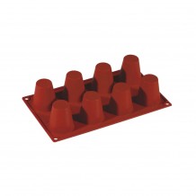 Αντικολλητικό καλούπι σιλικόνης 30x17 5cm 8 x Big Baba φ5 5xΥ6cm 97ml Pavoni c419111 Αντικολλητικό καλούπι σιλικόνης 30x17 5cm 8 x Big Baba φ5 5xΥ6cm 97ml Pavoni c419111