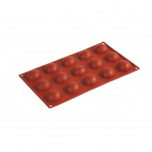 Αντικολλητικό καλούπι σιλικόνης 30x17 5cm 15 x Semisfere φ5xΥ2 3cm 33ml Pavoni c419116 Αντικολλητικό καλούπι σιλικόνης 30x17 5cm 15 x Semisfere φ5xΥ2 3cm 33ml Pavoni c419116