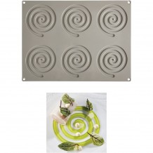 Αντικολλητικό καλούπι σιλικόνης GOURMET 6 x Σπιράλ 11x12x0 35cm 15ml Pavoni c419117 Αντικολλητικό καλούπι σιλικόνης GOURMET 6 x Σπιράλ 11x12x0 35cm 15ml Pavoni c419117