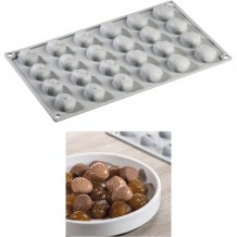 Αντικολλητικό καλούπι σιλικόνης GOURMET 30x17 5cm 24 x Κάστανα Pavoni c419118 Αντικολλητικό καλούπι σιλικόνης GOURMET 30x17 5cm 24 x Κάστανα Pavoni c419118