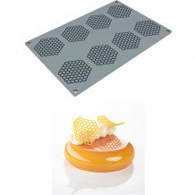 Αντικολλητικό καλούπι σιλικόνης GOURMET 30x20cm 8 x Κηρήθρες Pavoni c419122