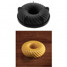 Αντικολλητικό καλούπι σιλικόνης Pavocake φ18xΥ5 7cm τρύπα φ5 5cm 1036ml Pavoni c419126 Αντικολλητικό καλούπι σιλικόνης Pavocake φ18xΥ5 7cm τρύπα φ5 5cm 1036ml Pavoni c419126