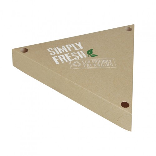 Χάρτινη συσκευασία τριγωνική Green Line για κρέπες 25x25x25xΥ4cm μιας χρήσης ROIS Bros Σετ 130 c419252
