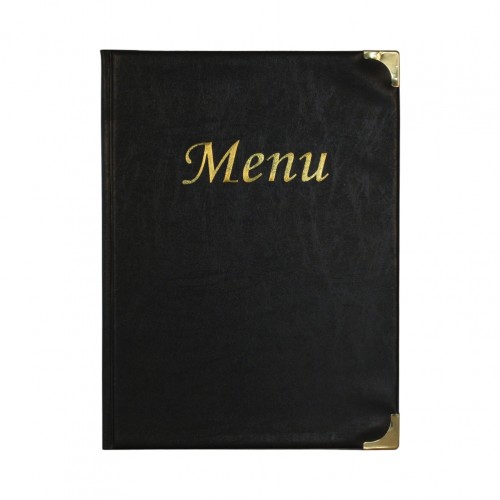 Κατάλογος MENU BASIC A4 για Εστιατόρια cafe 24x34cm μαύρος SECURIT c419850