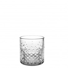 Γυάλινο Ποτήρι Σκαλιστό Ουίσκι coctail 39cl φ9x9 5cm COK SPAIN Σετ 6 c419887