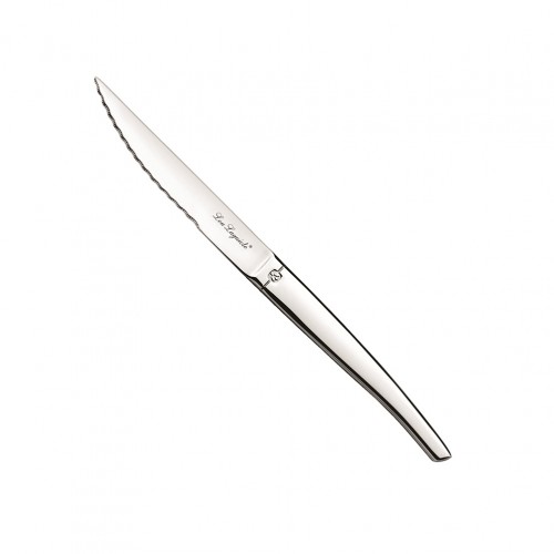 ΣΕΤ 6 Μαχαίρι Lou Laguiole 22 3cm με οδοντωτή λάμα INOX γυαλιστερό Σειρά JET c419936