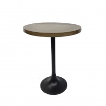 NEMAR SIDE TABLE ΧΡΥΣΟ ANTIQUE ΜΑΥΡΟ D40xH50cm c420125 NEMAR SIDE TABLE ΧΡΥΣΟ ANTIQUE ΜΑΥΡΟ D40xH50cm c420125