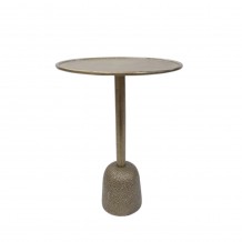 SAGAR SIDE TABLE ΧΡΥΣΟ ANTIQUE D33xH50cm c420127 SAGAR SIDE TABLE ΧΡΥΣΟ ANTIQUE D33xH50cm c420127