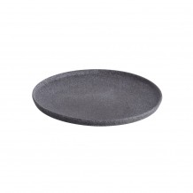 Πιάτο πορσελάνης φ29 με πέτρινη υφή GRANIT Ανθρακί G BENEDIKT Σετ 6 c420363