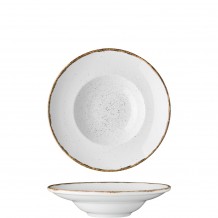 Πιάτο Ζυμαρικών πορσελάνης 24cm Λευκό σειρά 360 LUKANDA Σετ 6 c420449