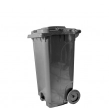 Κάδος πλαστικός 120Lt με ρόδες amp πεντάλ ύψος 85cm γκρι c420573