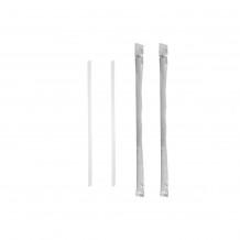 Πακέτο 500 Χάρτινα Καλαμάκια Άσπρα 2 φύλλων Espresso Ίσια 1 1 χαρτί c420632