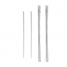 Πακέτο 500 Χάρτινα Καλαμάκια 3 φύλλων Frappe Espresso ίσια 200x6mm 1 1 χαρτί χρώμα Άσπρα c420633