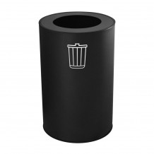 Κάδος Μεταλλικός 100L φ45xΥ72cm Μαύρος Stil Casa Italy c420634