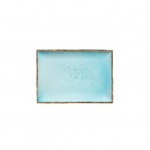 Πιατέλα ορθογώνια πορσελάνης 21x10cm Θαλασσί σειρά 360 LUKANDA Σετ 6 c420641