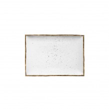 Πιατέλα ορθογώνια πορσελάνης 21x10cm Λευκό σειρά 360 LUKANDA Σετ 6 c420644