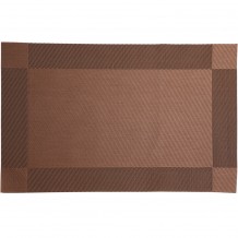 Σουπλά PVC 45x30cm πάχος 0 8mm καφέ Σετ 12 c420657