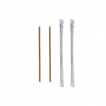 Πακέτο 500 Χάρτινα Καλαμάκια Kraft 3 φύλλων Espresso Ίσια 1 1 χαρτί c420722