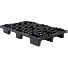 Παλέτα πλαστική 80x120xΥ15 5cm έως 1500kg 40 90 C 5 7kg μαύρη Gilac c421221