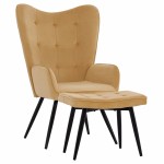 ΠΟΛΥΘΡΟΝΑ ΜΠΕΡΖΕΡΑ CRAWLEY ΜΕ ΥΠΟΠΟΔΙΟ HM8918 09 ΧΡΥΣΟ ΒΕΛΟΥΔΟ 70x57x103 εκ c421325